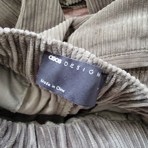 ASOS Design Men's Size S Corduroy Jogger Pants W/ Drawstring Green - Picture 9 of 12